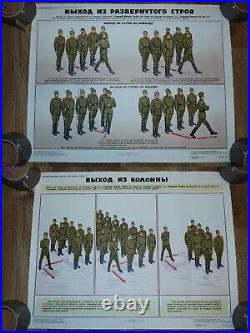 16 Authentic Soviet USSR Military Posters Set Soldiers Armed Forces Army AKM