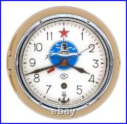 8-day Soviet NAVY 5CM-2 1988-made Boat / Submarine VOSTOK (BOCTOK) Clock