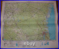 Authentic Soviet Army Military SECRET Topographic Map Jacksonville, Florida, USA
