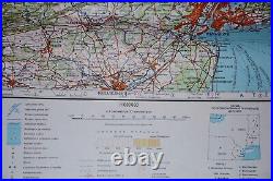 Authentic Soviet Army Military SECRET Topographic Map New York City USA #B8