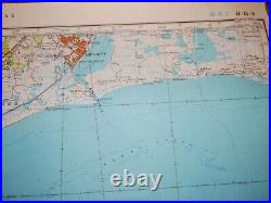 Authentic Soviet Army Military Topographic TOP SECRET Map Houston, Texas USA