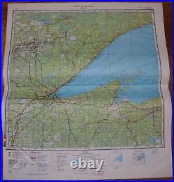 Authentic Soviet USSR Military SECRET Topographic Map Duluth, Minnesota, USA #93