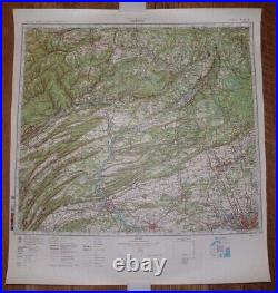 Authentic Soviet USSR Military Topographic Map Scranton, Pennsylvania, USA #B1
