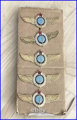 Authentic USSR Russian Space Forces Wings Military Cosmonaut Space Divisions