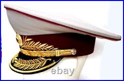 Copy of Soviet Military Police General Parade Hat Original General Cap Badge #99