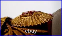 Copy of Soviet Military Police General Parade Hat Original General Cap Badge #99