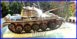 EXTREMELY RARE POLISH MILITARY T-55 Soviet TANK FACTORY STAINLESS STEEL MODEL