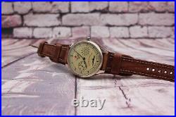 Komandirskie Soviet Navy Officer Military Mechanical Wristwatch Molnija