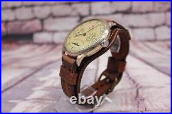 Komandirskie Soviet Navy Officer Military Mechanical Wristwatch Molnija