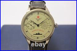 Komandirskie Soviet Navy Officer Military Mechanical Wristwatch Molnija