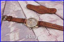 Komandirskie Soviet Navy Officer Military Mechanical Wristwatch Molnija