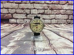 Komandirskie Soviet Train Driver Military Mechanic Wristwatch Molnija