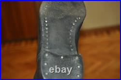 LARGE Size 46 SEVEROKHOD Vintage Soviet Military Officer Leather Boots Chrome