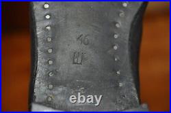 LARGE Size 46 SEVEROKHOD Vintage Soviet Military Officer Leather Boots Chrome