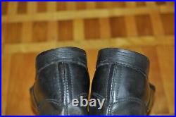 LARGE Size 46 SEVEROKHOD Vintage Soviet Military Officer Leather Boots Chrome