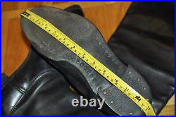 LARGE Size 46 SEVEROKHOD Vintage Soviet Military Officer Leather Boots Chrome