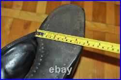 LARGE Size 46 SEVEROKHOD Vintage Soviet Military Officer Leather Boots Chrome