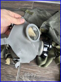 MM-1 Soviet USSR Protection Gas mask MM1 MM 1 1974 army antique Military vintage