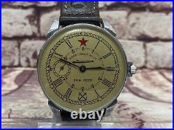 Molnija Komandirskie Submarine Officer Soviet Men's Military Wristwatch