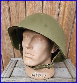 Original Steel Helmet SSH 40 WWII Russia Military Soviet Army RKKA Big Size 3