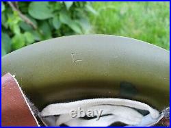 Original USSR Military Army Helmet Painted Art Theme'The Motorcyclists in WW2