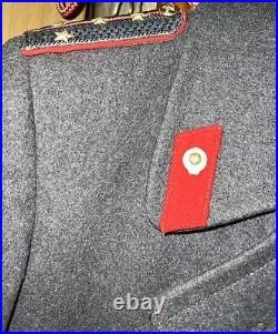 Overcoat Shinel Military Militia Captain Fur Soviet Army Original USSR Size 48