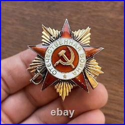 PATRIOTIC WAR ORDER 1st FIRST CLASS GOLD USSR SOVIET UNION RUSSIA MILITARY AWARD