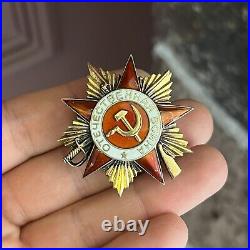 PATRIOTIC WAR ORDER 1st FIRST CLASS GOLD USSR SOVIET UNION RUSSIA MILITARY AWARD