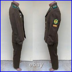 RARE! 1970-80s soviet kgb afghan war border guard military solider's uniform set