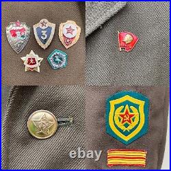 RARE! 1970-80s soviet kgb afghan war border guard military solider's uniform set