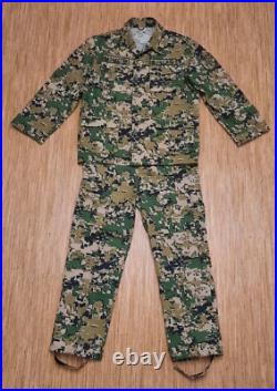 RARE Digital Rip-Stop Camo Military Uniform Suit Kazakhstan's Army ex-USSR