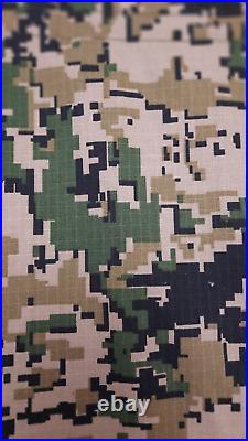 RARE Digital Rip-Stop Camo Military Uniform Suit Kazakhstan's Army ex-USSR