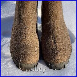 RARE Vintage 1980s, ORIGINAL Valenki Soviet Russian Military Felt Boots, size 31