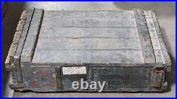 RARE Vintage Military Wood Crate Soviet 122mm