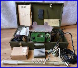 RARE Vintage USSR Army Soviet military portable tool device headphones box