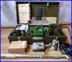 RARE Vintage USSR Army Soviet military portable tool device headphones box