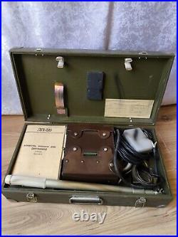 RARE Vintage USSR Army Soviet military portable tool device headphones box