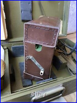 RARE Vintage USSR Army Soviet military portable tool device headphones box