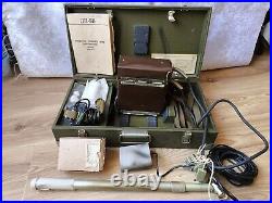 RARE Vintage USSR Army Soviet military portable tool device headphones box