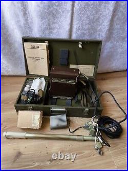 RARE Vintage USSR Army Soviet military portable tool device headphones box