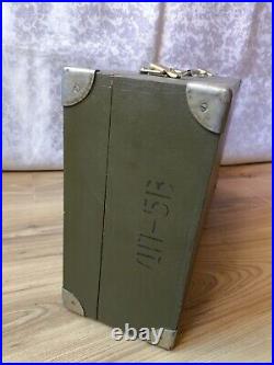 RARE Vintage USSR Army Soviet military portable tool device headphones box