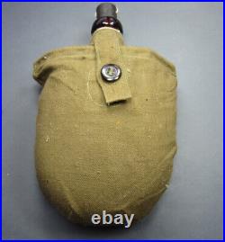 RKKA 1940's M40 Vintage Soviet military soldier's water flask with Canvas Case