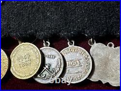 RUSSIAN FED/USSR ORDERs/ Medals Miniature Bar of 6 Awards 2 Orders 4 Medals