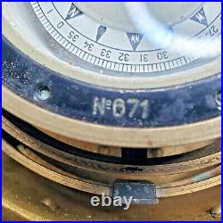 RUSSIAN NAVY SOVIET MILITARY SHIP COMPASS KT-M1m 1961 USSR COLD WAR US SELLER