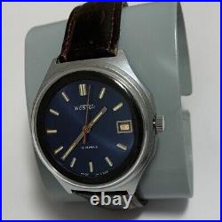 Rare Men's wrist watch Vostok with date 18 jewels USSR Vintage collectible GIFT