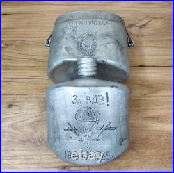 Rare USSR Russian military flask, Afghan war, soldier of the Soviet Army