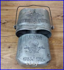 Rare USSR Russian military flask, Afghan war, soldier of the Soviet Army