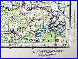 Russian Soviet Military Topographic Map BELARUS, Novozybkov, Gomel, 1200 000