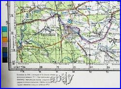 Russian Soviet Military Topographic Map BELARUS, Novozybkov, Gomel, 1200 000