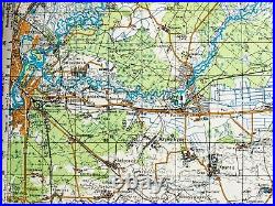 Russian Soviet Military Topographic Map BELARUS, Novozybkov, Gomel, 1200 000